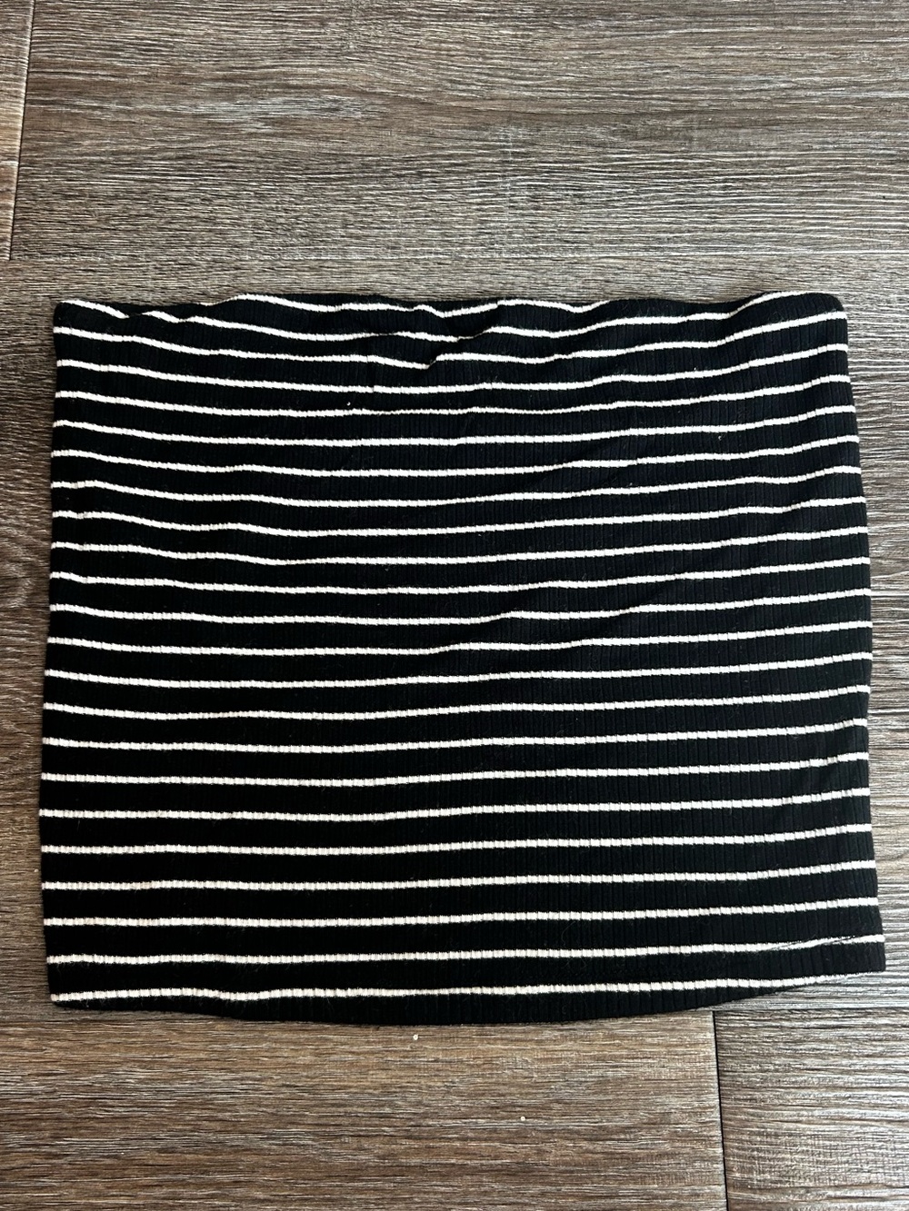 American Eagle Outfitters Black and White Striped Tube Mini